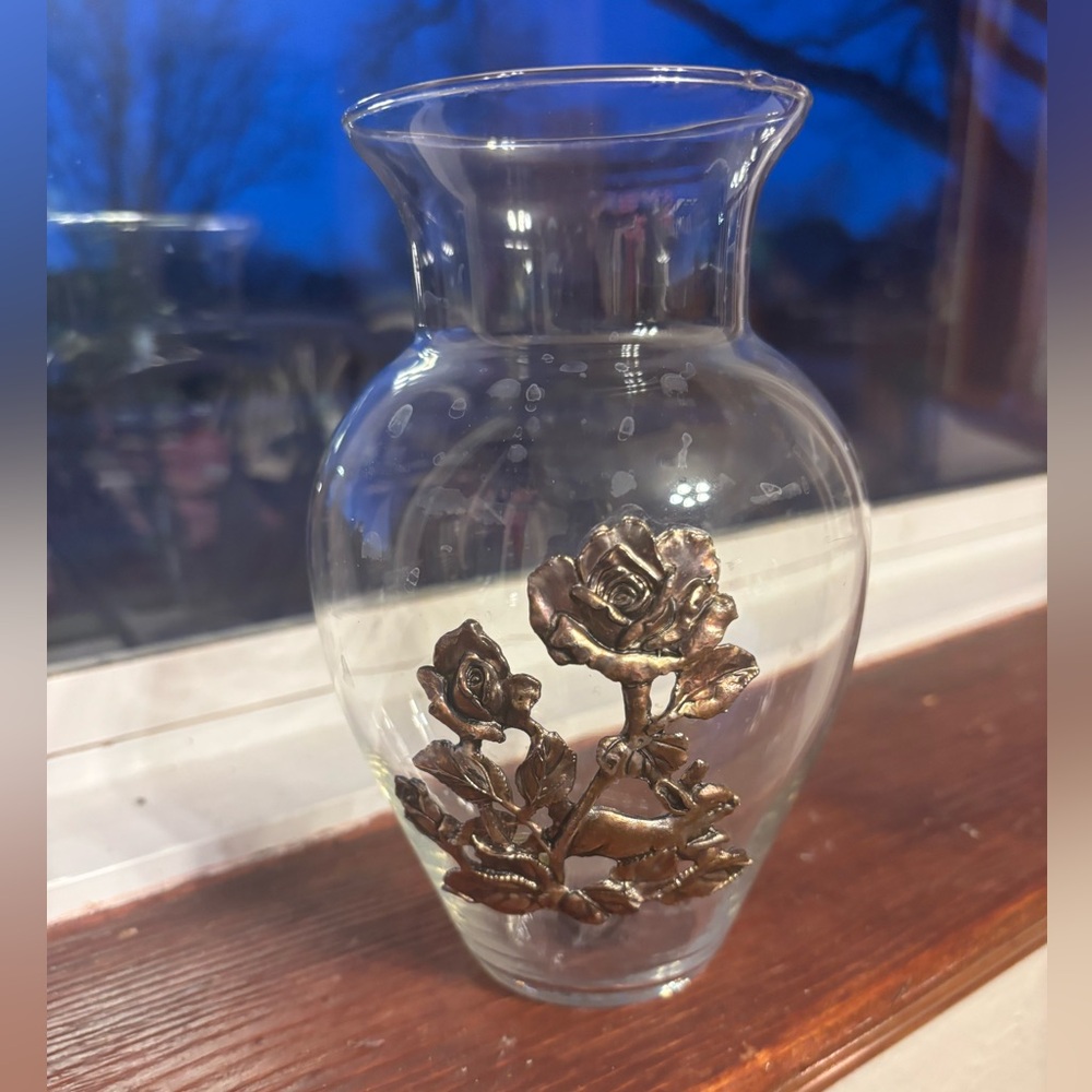Arthur Court Small Glass Vase